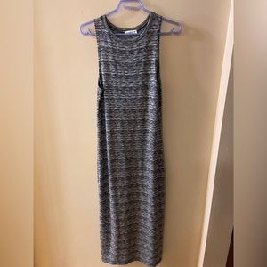 Ginger G gray knitwear sleeveless maxi dress size medium
